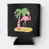 Rafraîchisseur Pour Canette Flamant rose de Noël (Devant)