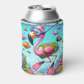 Rafraîchisseur Pour Canette Flamant rose Funky Restez Hydraté Mon Ami (Can Dos)