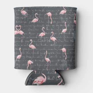 Rafraîchisseur Pour Canette Flamant rose : Gris foncé Vintage.