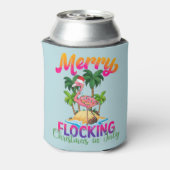 Rafraîchisseur Pour Canette Flamant rose Noël En Juillet | Flamant rose tropic (Can Dos)