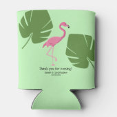 Rafraîchisseur Pour Canette "Flamant rose Paradise" Custom Can Cooler avec Tro (Dos)