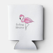 Rafraîchisseur Pour Canette Flamant rose rose Flocking Fabulous (Dos)