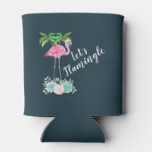 Rafraîchisseur Pour Canette Flamant rose rose & palmiers Flamingle (Dos)