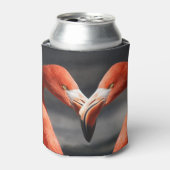 Rafraîchisseur Pour Canette Flamant rose Valentine (Can devant)