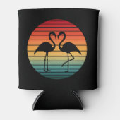 Rafraîchisseur Pour Canette flamant vintage (Devant)