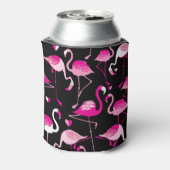 Rafraîchisseur Pour Canette flamants roses, motif sans soudure foncée. (Can Dos)