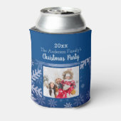 Rafraîchisseur Pour Canette Flambeaux bleus de Noël photo d'hiver (Can Dos)