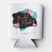 Rafraîchisseur Pour Canette Flamingo Bachelorette Troupeau de Mariée ID930 (Devant)