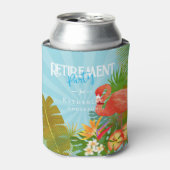 Rafraîchisseur Pour Canette Flamingo Retirement Blue Can Cooler (Can devant)