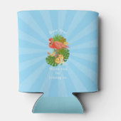 Rafraîchisseur Pour Canette Flamingo Retirement Blue Cooler (Dos)