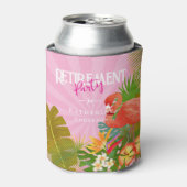 Rafraîchisseur Pour Canette Flamingo Retirement Pink Can Cooler (Can devant)