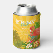 Rafraîchisseur Pour Canette Flamingo Retirement Yellow Orange Can Cooler (Can devant)
