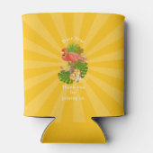 Rafraîchisseur Pour Canette Flamingo Retirement Yellow Orange Can Cooler (Dos)