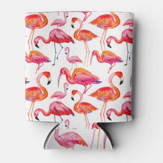 Rafraîchisseur Pour Canette Flamingo rose, design motif sans soudure.
