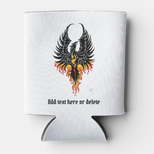 Rafraîchisseur Pour Canette Flammes tribales Phoenix Firebird (Devant)