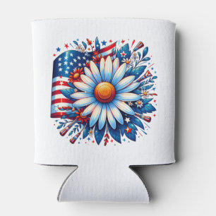 Rafraîchisseur Pour Canette Fleur 4 juillet