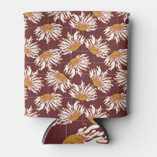 Rafraîchisseur Pour Canette Fleur Abstraite : design motif artistique.