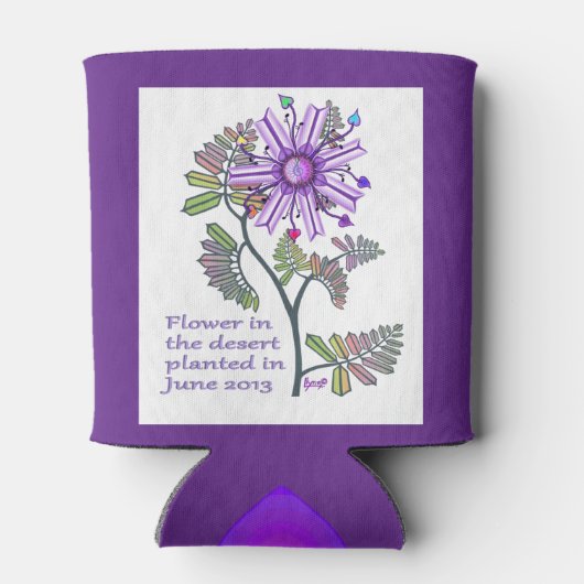 Rafraîchisseur Pour Canette Fleur dans le désert peut refroidir (Dos)