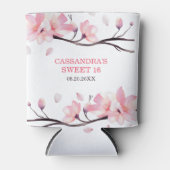 Rafraîchisseur Pour Canette Fleur de cerisier rose clair moderne Sakura annive (Devant)