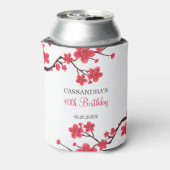 Rafraîchisseur Pour Canette Fleur de cerisier rouge floral Sakura Anniversaire (Can Dos)