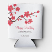 Rafraîchisseur Pour Canette Fleur de cerisier rouge Sakura Fleur anniversaire (Devant)