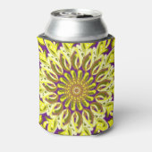 Rafraîchisseur Pour Canette Fleur de chrysanthème jaune violet Abstrait (Can Dos)