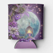 Rafraîchisseur Pour Canette Fleur de lune violette Imaginaire détaillée (Devant)