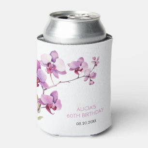 Rafraîchisseur Pour Canette Fleur de naissance d'orchidée violette