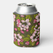 Rafraîchisseur Pour Canette Fleur de pomme sur vert foncé (Can Dos)