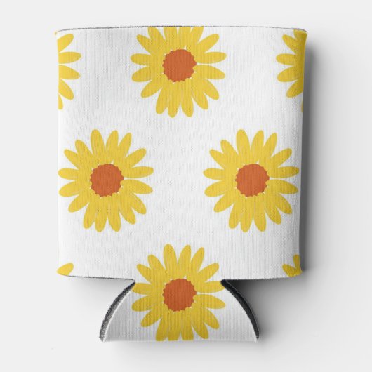 Rafraîchisseur Pour Canette Fleur de tournesol Élégant Boisson été (Devant)