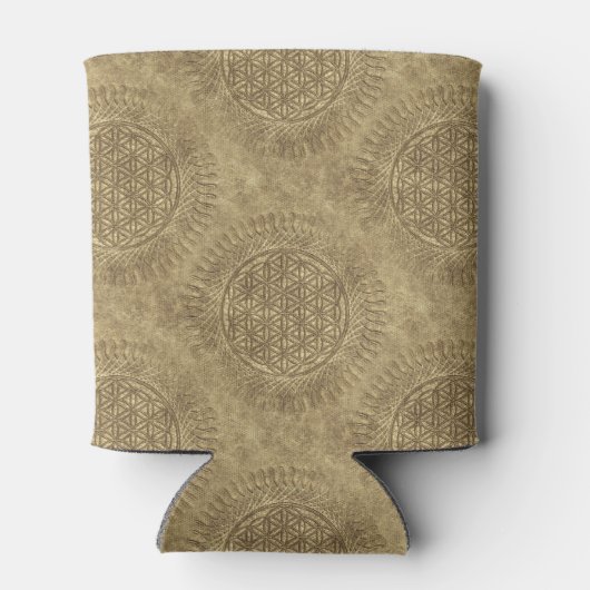 Rafraîchisseur Pour Canette Fleur de vie - soleil - motif continu 4 (Dos)