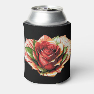 Rafraîchisseur Pour Canette Fleur design Rose Sucre de canne unique