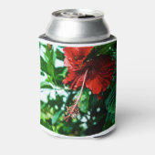 Rafraîchisseur Pour Canette Fleur d'Hibiscus rouge (Can Dos)