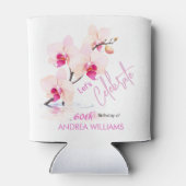 Rafraîchisseur Pour Canette Fleur d'orchidées fleurit 60e anniversaire (Dos)