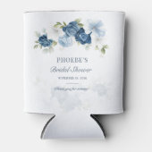 Rafraîchisseur Pour Canette Fleur florale bleu poussiéreux Eucalyptus Succulen (Devant)