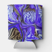 Rafraîchisseur Pour Canette Fleur Iris Violet (Dos)