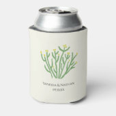 Rafraîchisseur Pour Canette Fleur Jaune Cholla Cactus Mariage Faveur (Can Dos)