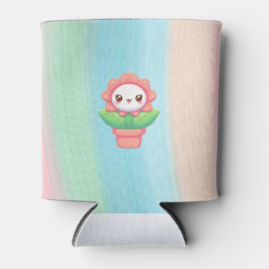 Rafraîchisseur Pour Canette Fleur mignonne, capricieuse en pot (Devant)