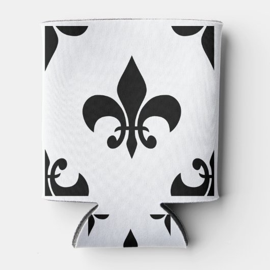 Rafraîchisseur Pour Canette fleur noire (Devant)