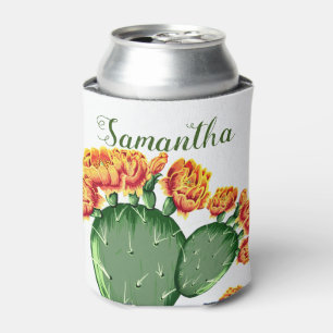 Rafraîchisseur Pour Canette Fleur Orange tendance Prickly Pear Cactus