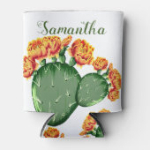 Rafraîchisseur Pour Canette Fleur Orange tendance Prickly Pear Cactus (Devant)