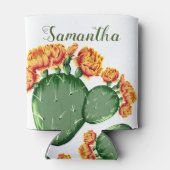 Rafraîchisseur Pour Canette Fleur Orange tendance Prickly Pear Cactus (Dos)