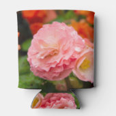 Rafraîchisseur Pour Canette Fleur rose délicate après la pluie (Dos)