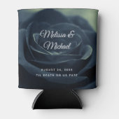 Rafraîchisseur Pour Canette Fleur Rose noir foncé Vibe gothique Mariage (Devant)