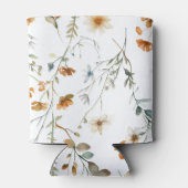 Rafraîchisseur Pour Canette Fleur sauvage à l'aquarelle style Boho (Dos)