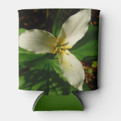 Rafraîchisseur Pour Canette Fleur sauvage de printemps blanc Trillium Flower (Devant)