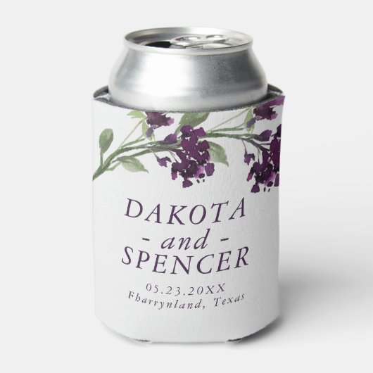 Rafraîchisseur Pour Canette Fleur sauvage | Deep Purple Bohemian Enregistrer l (Can devant)