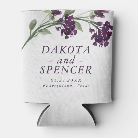 Rafraîchisseur Pour Canette Fleur sauvage | Deep Purple Bohemian Enregistrer l (Devant)