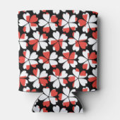 Rafraîchisseur Pour Canette Fleurs blanches rouges mignons motif (Dos)