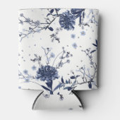 Rafraîchisseur Pour Canette Fleurs bleues (Devant)